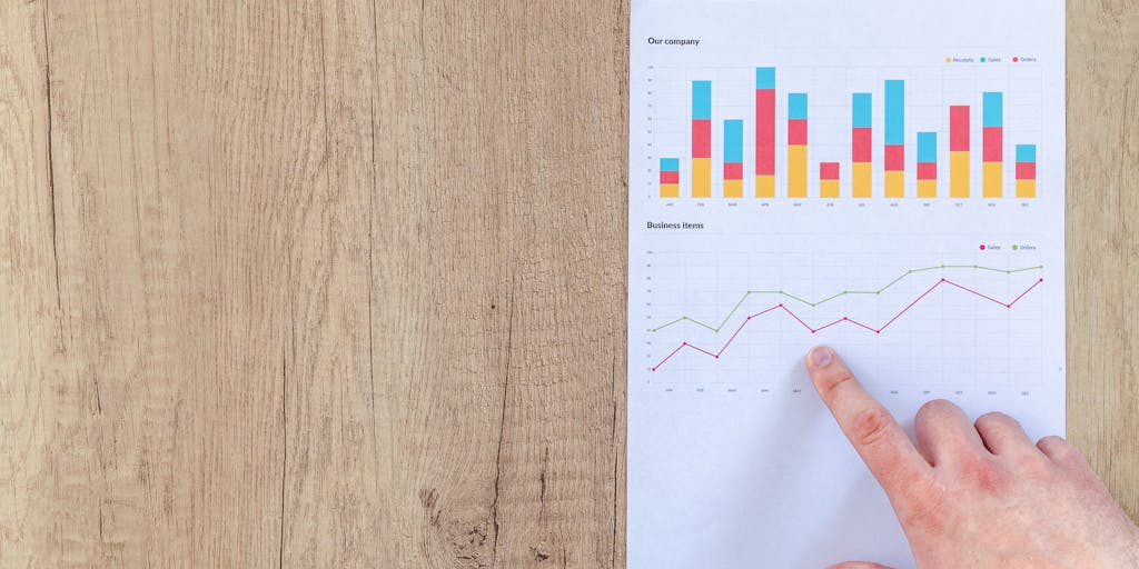 A creative infographic-style photo that combines elements of pricing tags, graphs, and icons representing outreach channels (like social media, email, and events). The design is vibrant and visually engaging, making complex pricing concepts easy to understand at a glance.