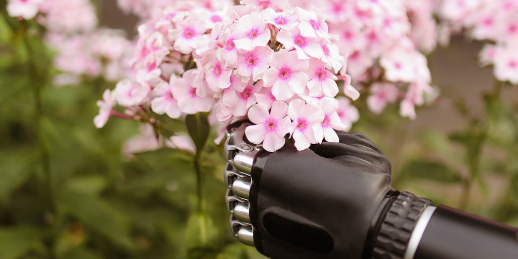 An artistic representation of a robot standing on a stack of coins, with a backdrop of a vibrant garden. The coins are engraved with different pricing symbols, and the robot is looking up at a blooming flower, symbolizing the growth potential of investing in Growbots.