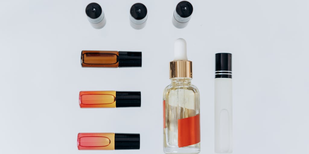 A creative flat lay of various Evaboot products arranged artistically around a price tag that prominently displays the pricing information. The products are styled with vibrant colors and textures, making the price tag the focal point of the image.