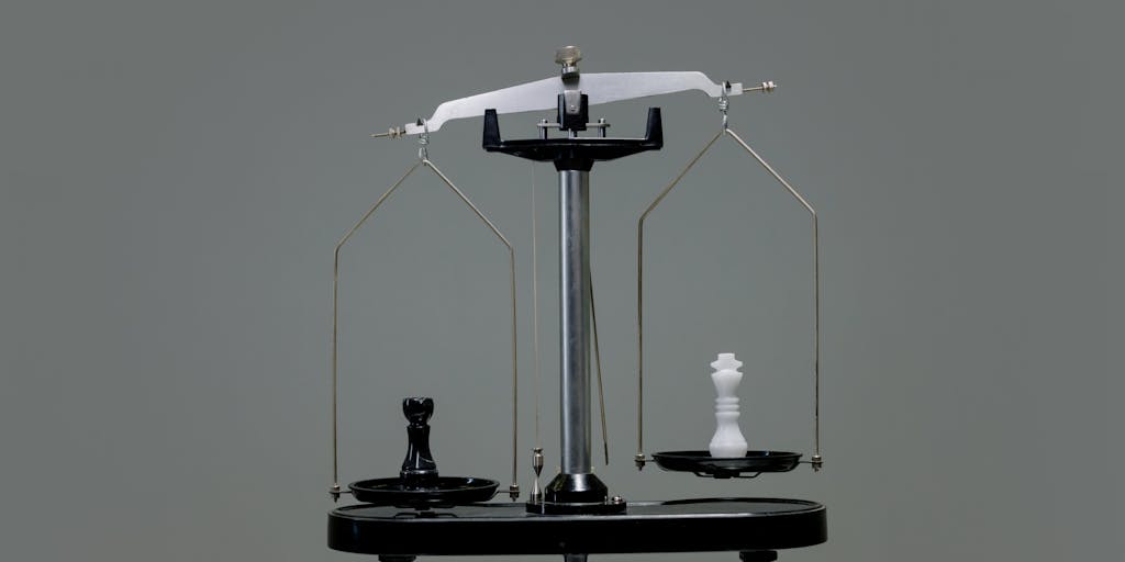 A conceptual image of a scale balancing traditional pricing methods on one side and Bardeen Pricing on the other, with vibrant colors and modern design elements. This symbolizes the shift towards more dynamic and flexible pricing strategies.
