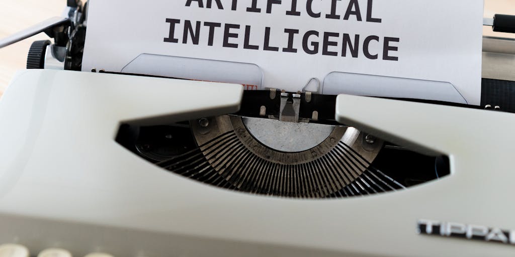A close-up shot of a hand holding a smartphone displaying a comparison chart of various AI writing tools, including Shortlyai.com and its alternatives. The background should be a blurred office setting, emphasizing the importance of choosing the right tool for productivity and creativity.