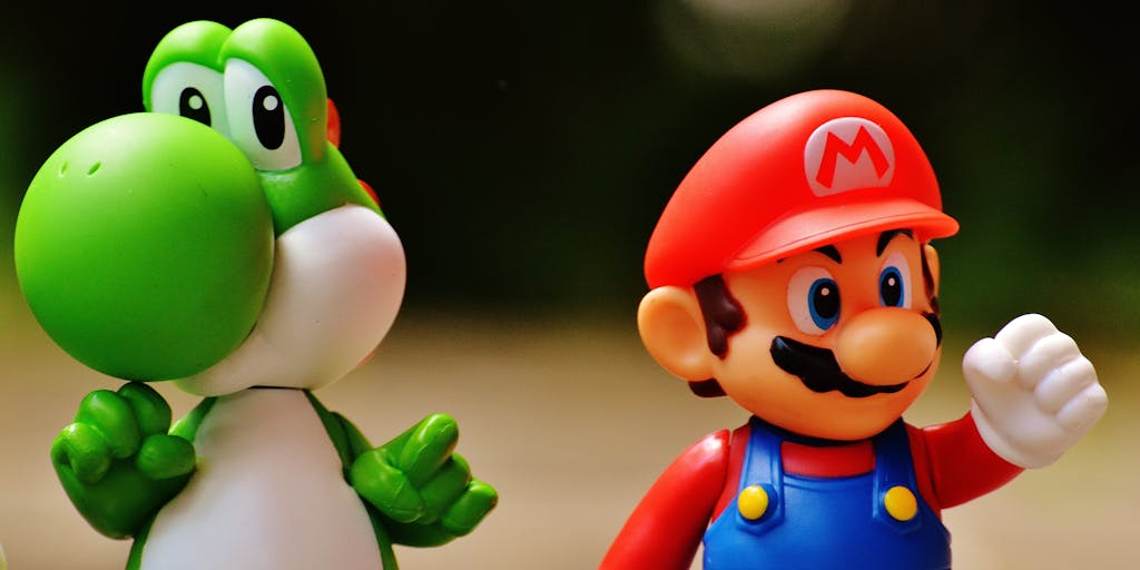 A whimsical scene depicting a friendly debate between two cartoon characters, one representing Publer and the other representing Zoho Social. They are sitting at a café table with laptops open, animatedly discussing their features over coffee, with thought bubbles showing their unique selling points.