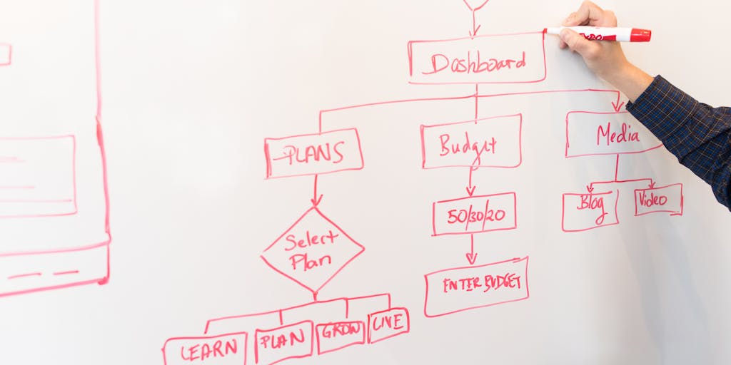 A split-screen image showing two distinct workspaces: on one side, a person using Buffer with a clean, organized desk filled with social media icons and analytics charts; on the other side, a person using FeedHive with a more vibrant, chaotic desk filled with colorful sticky notes and brainstorming sketches. The contrast highlights the different approaches to social media management.