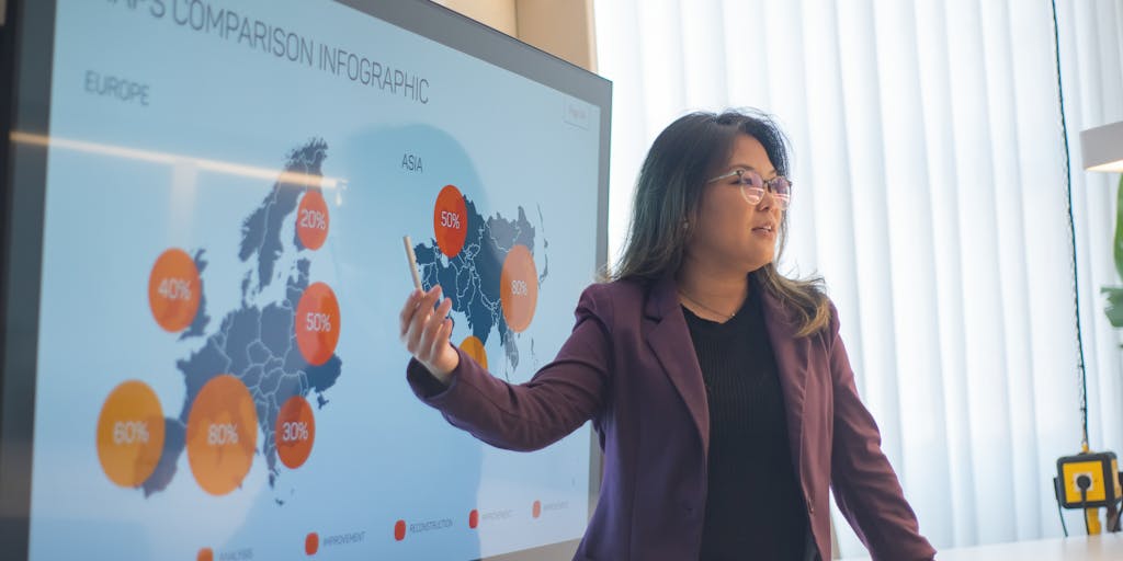 A creative infographic-style image that visually compares the features of Metricool and ContentStudio. The image includes icons, charts, and brief descriptions, laid out in a visually appealing manner, making it easy to understand the strengths of each platform.